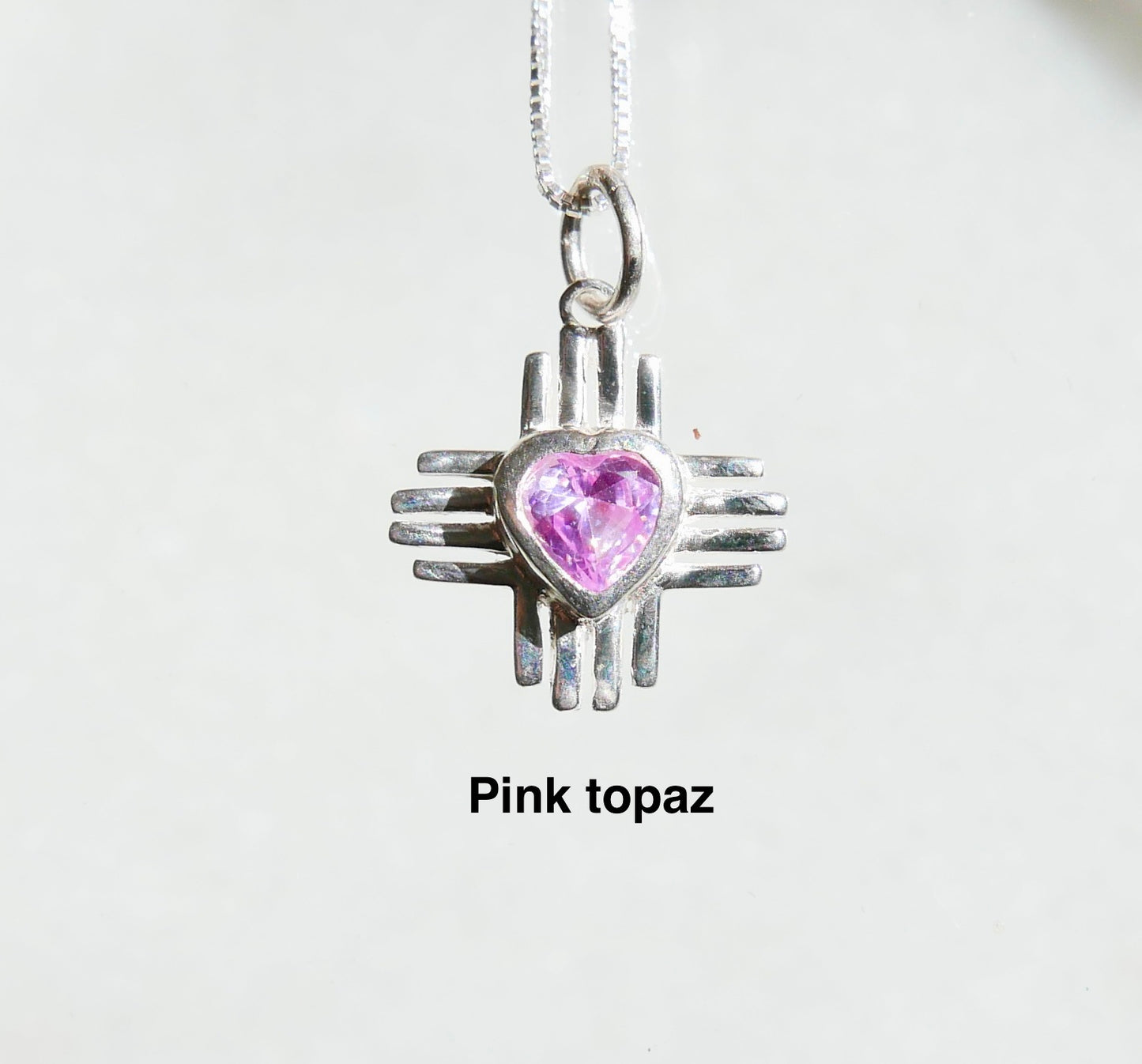Zia Charm Necklace in Sterling Silver
