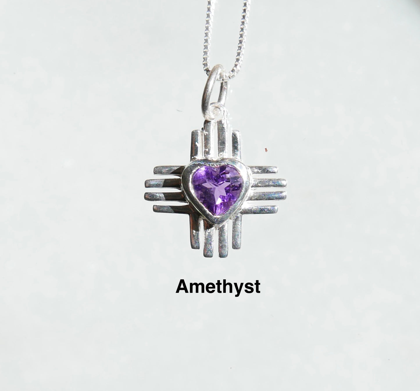 Zia Charm Necklace in Sterling Silver