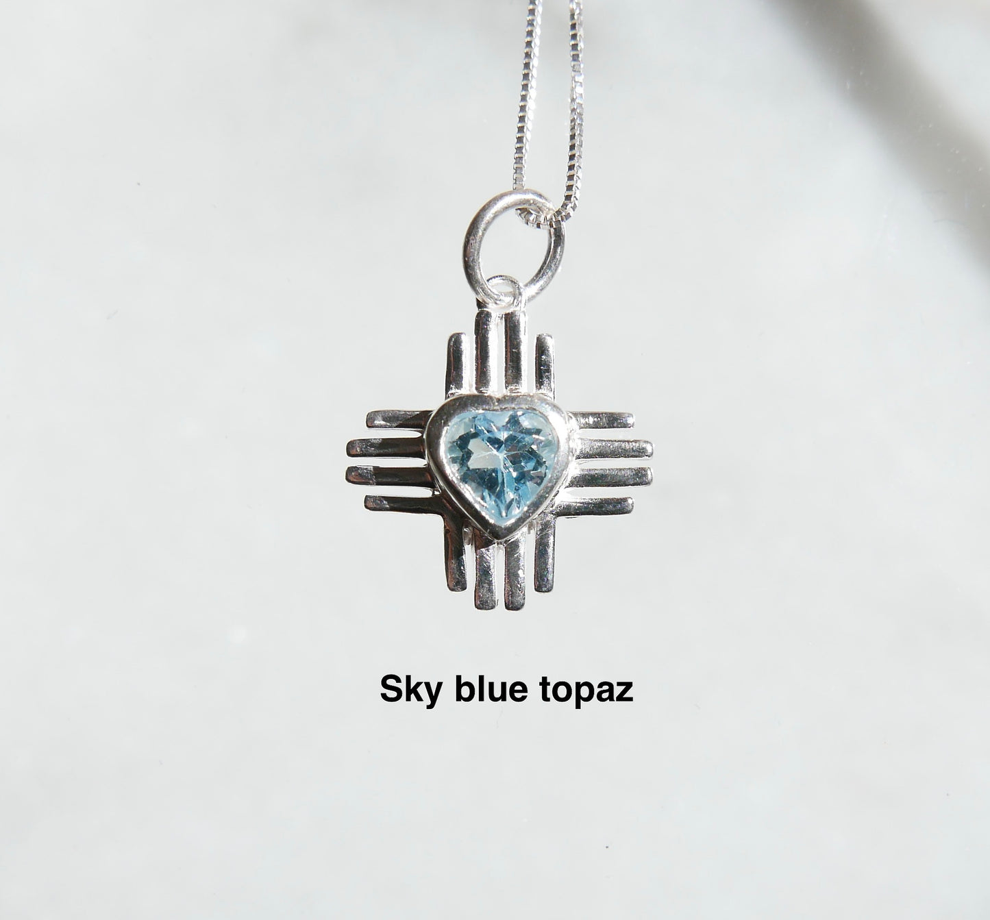 Zia Charm Necklace in Sterling Silver