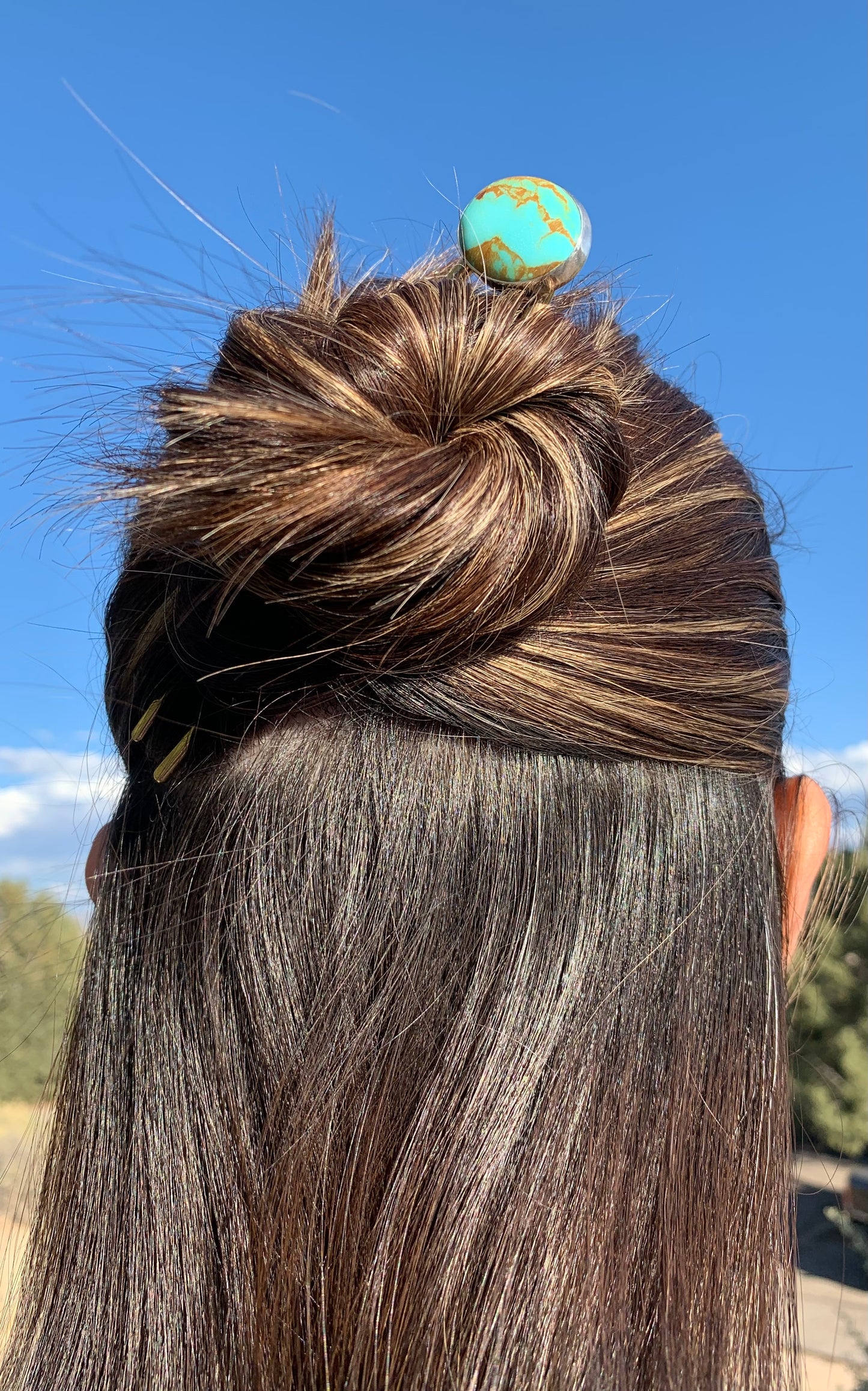 Nevada Turquoise Hair Pin