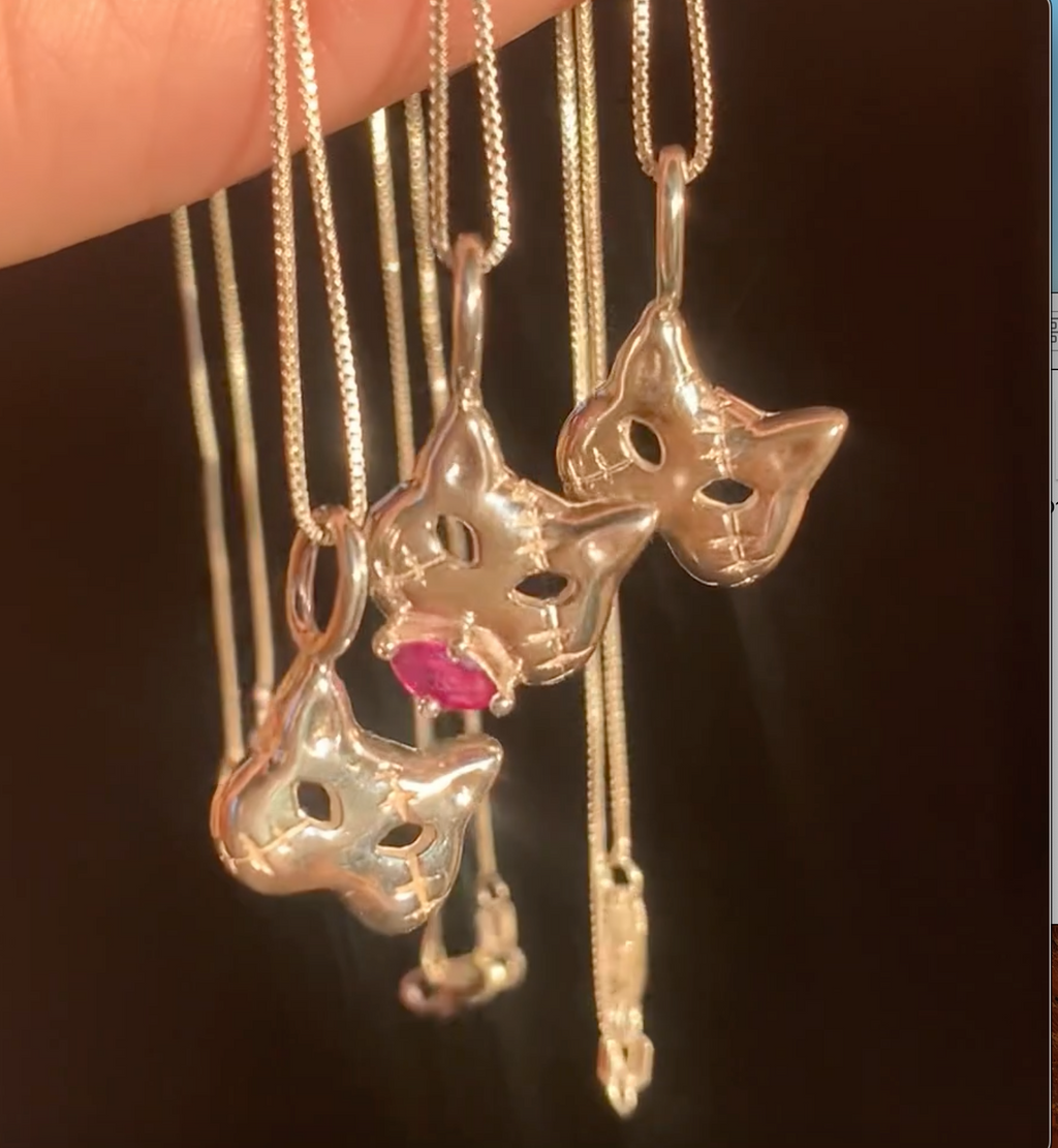 Cat Mask Necklace