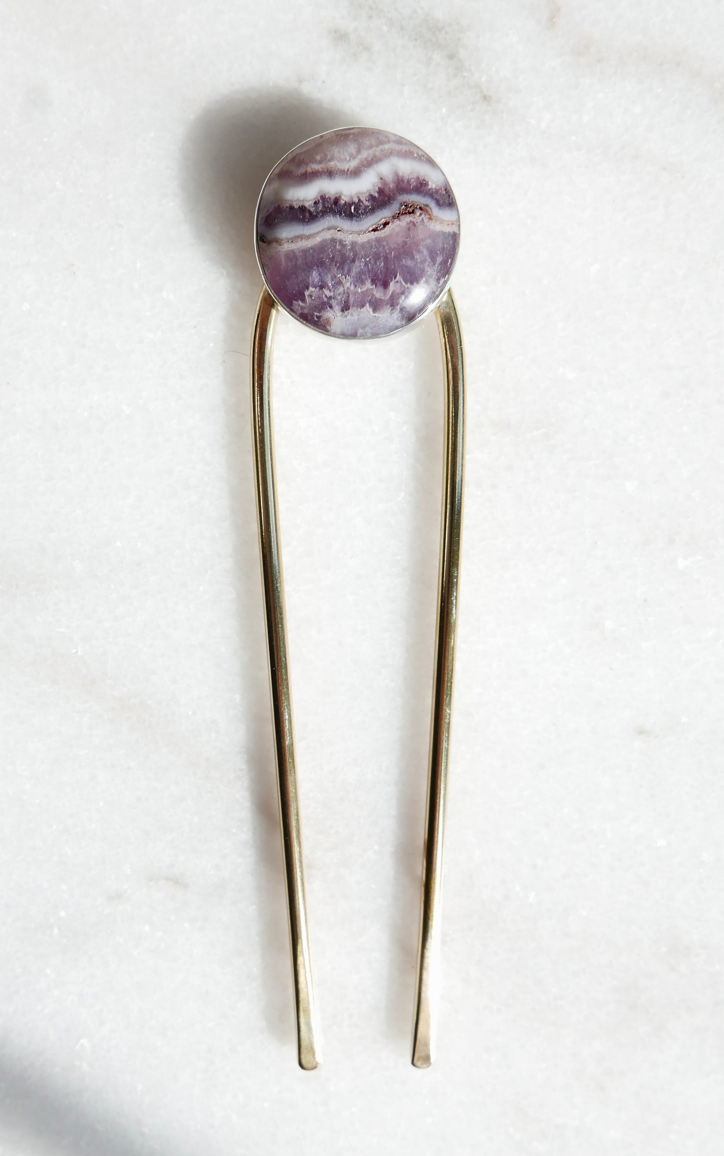Crazy Lace Agate Hair Pin