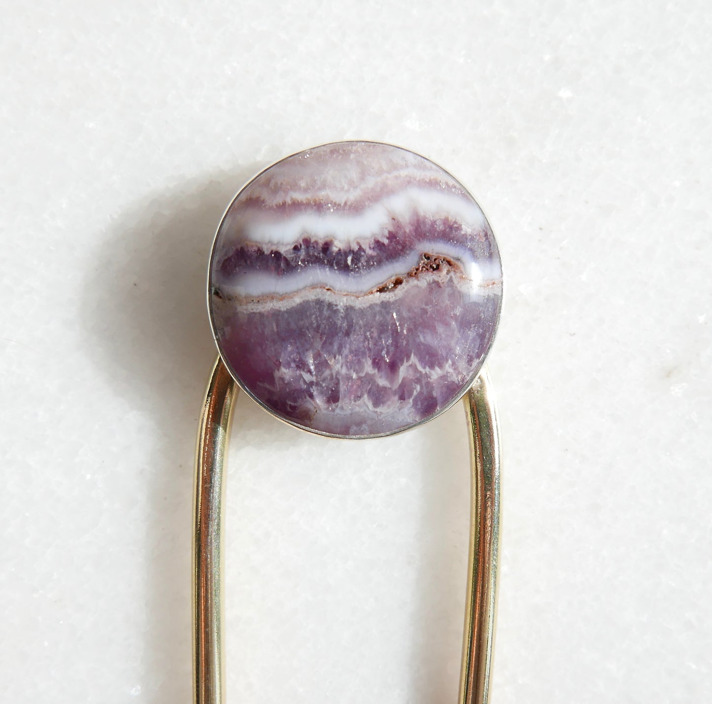 Crazy Lace Agate Hair Pin