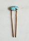 Golden Hill Turquoise Hair Pin Small