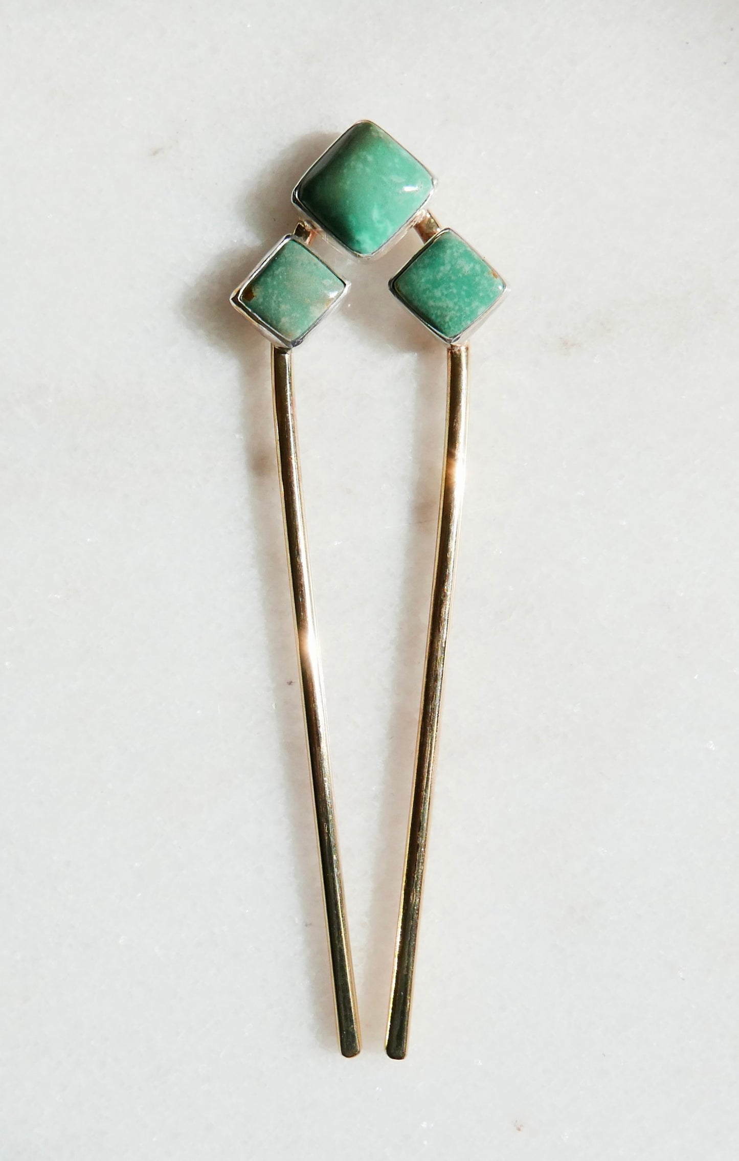 Turquoise Mountain Hair Pin Large