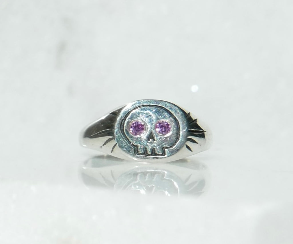 Pink Skull Ring