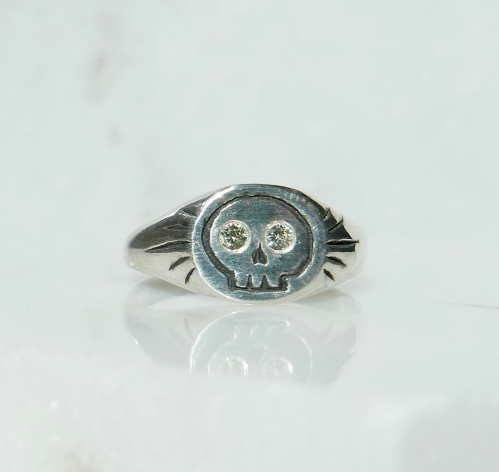 Yellow Skull Ring