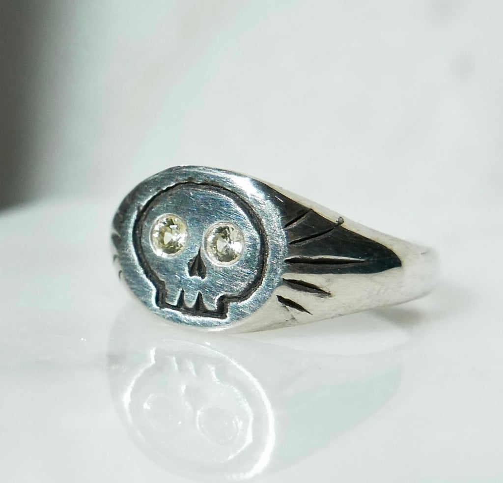 Yellow Skull Ring