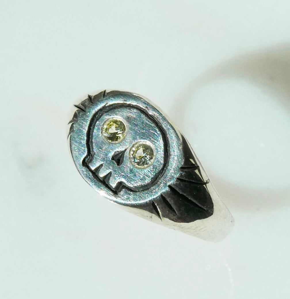 Yellow Skull Ring