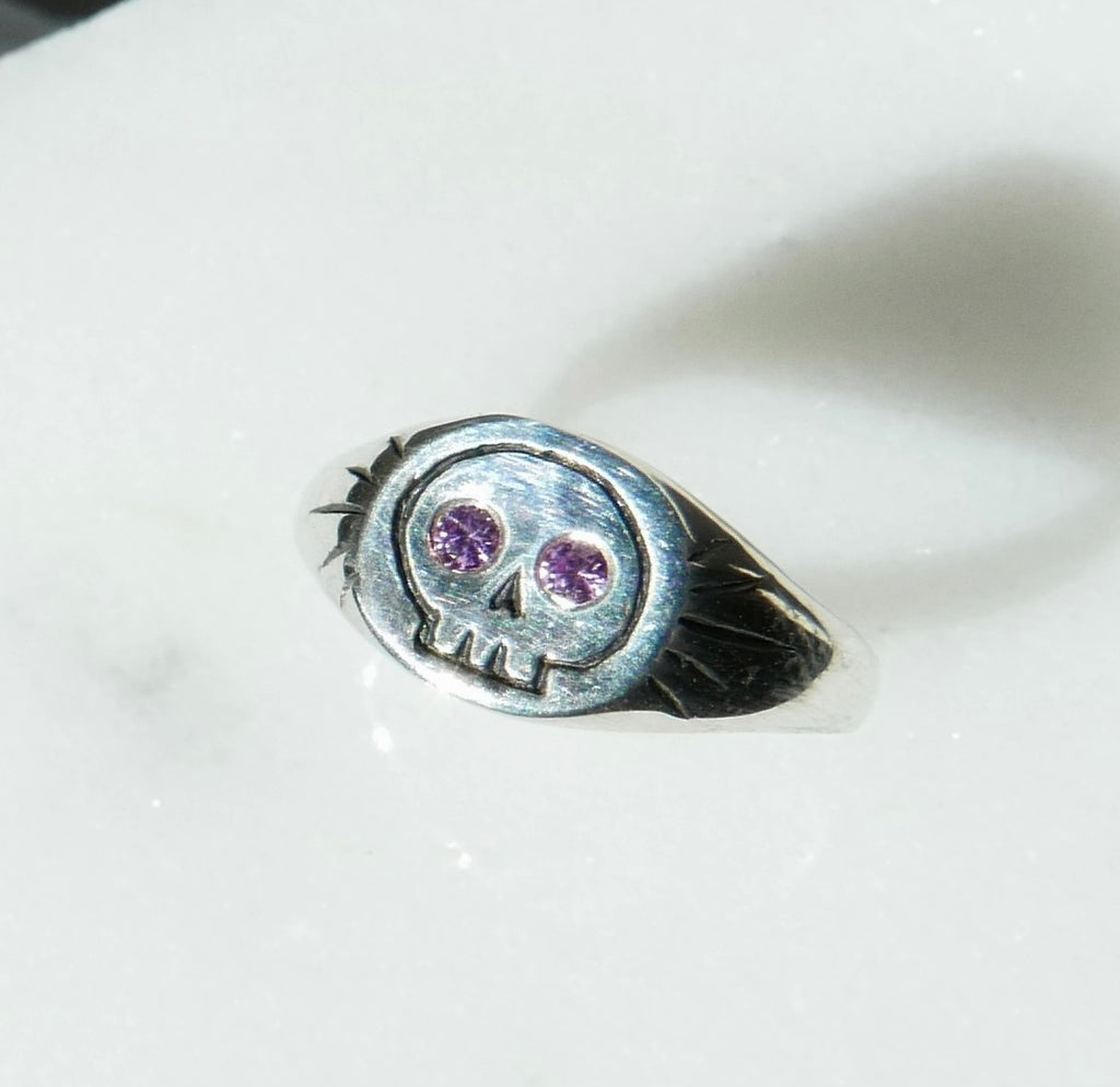 Pink Skull Ring