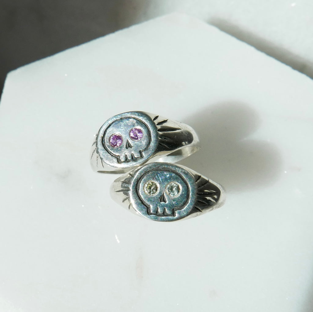 Yellow Skull Ring