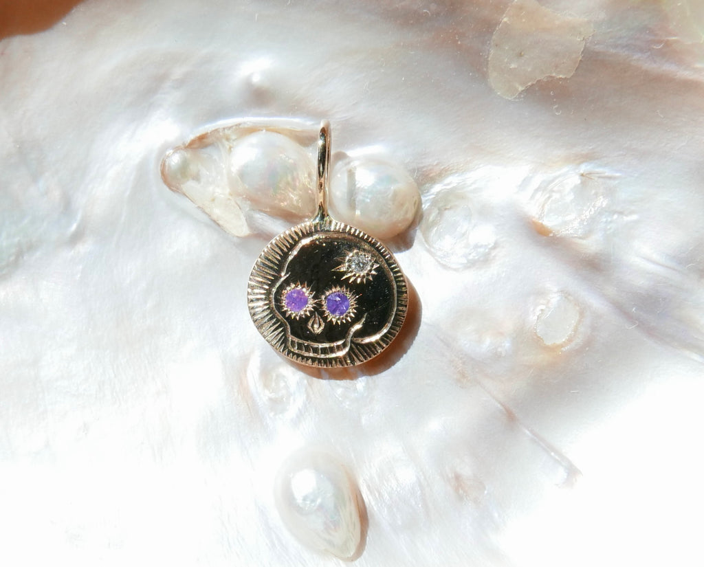 Skull Charm in 14KG