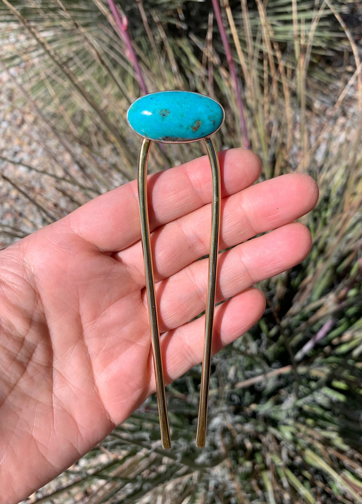 Turquoise Mt Hair Pin