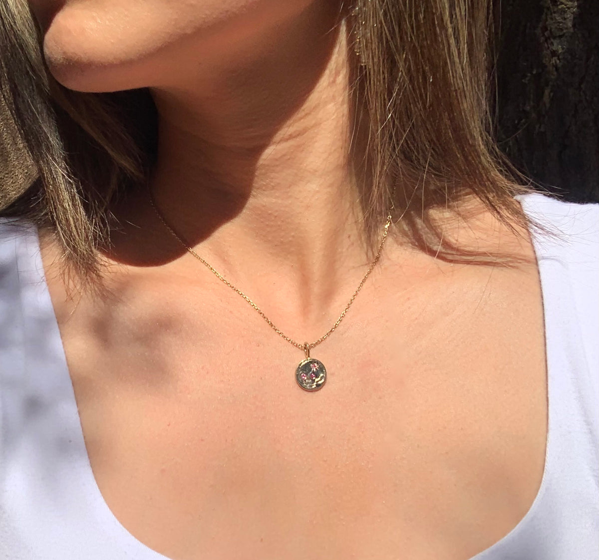 Skull Charm in 14K gold