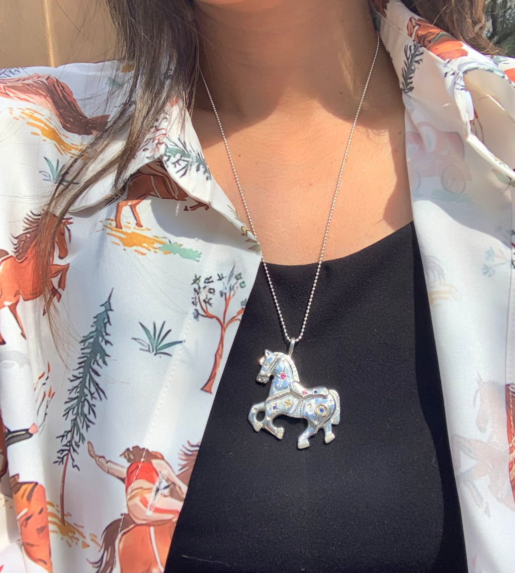 Horse Pendant Necklace