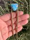 Golden Hill Turquoise Hair Pin Small