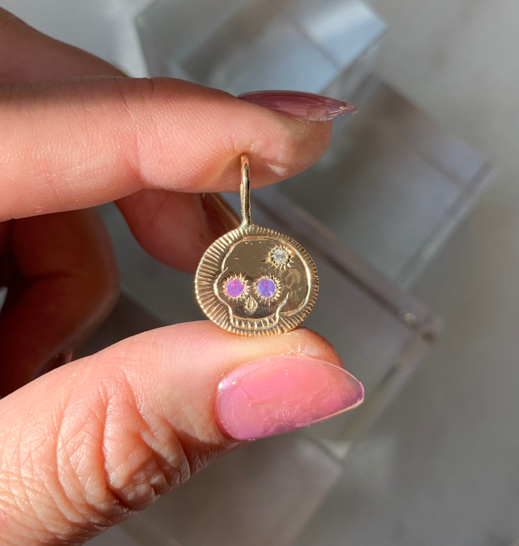 Skull Charm in 14KG