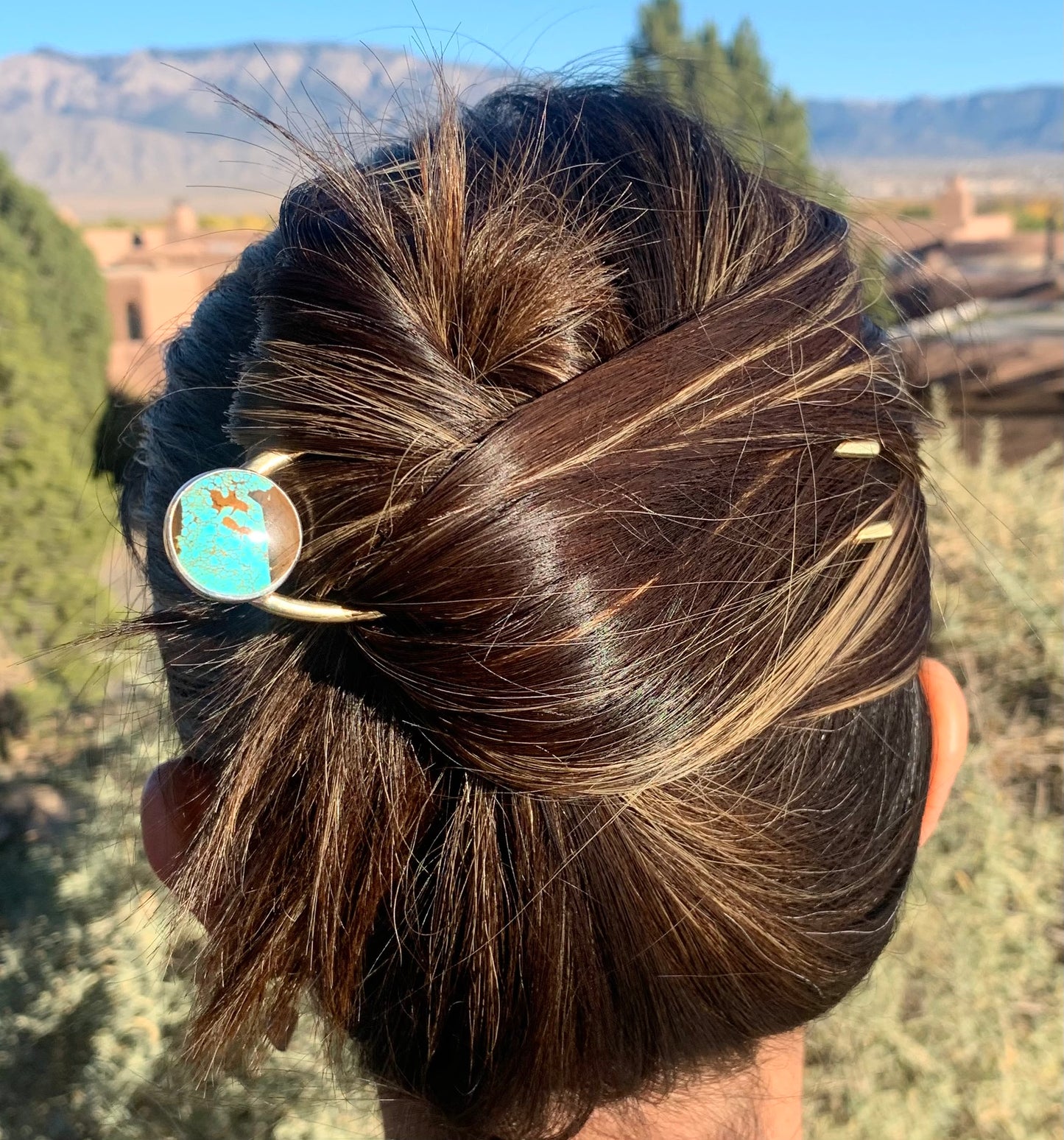 Nevada  turquoise Hair Pin