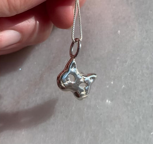 Cat Mask Charm Necklace